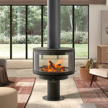 Dizajnový krb Ronde Central